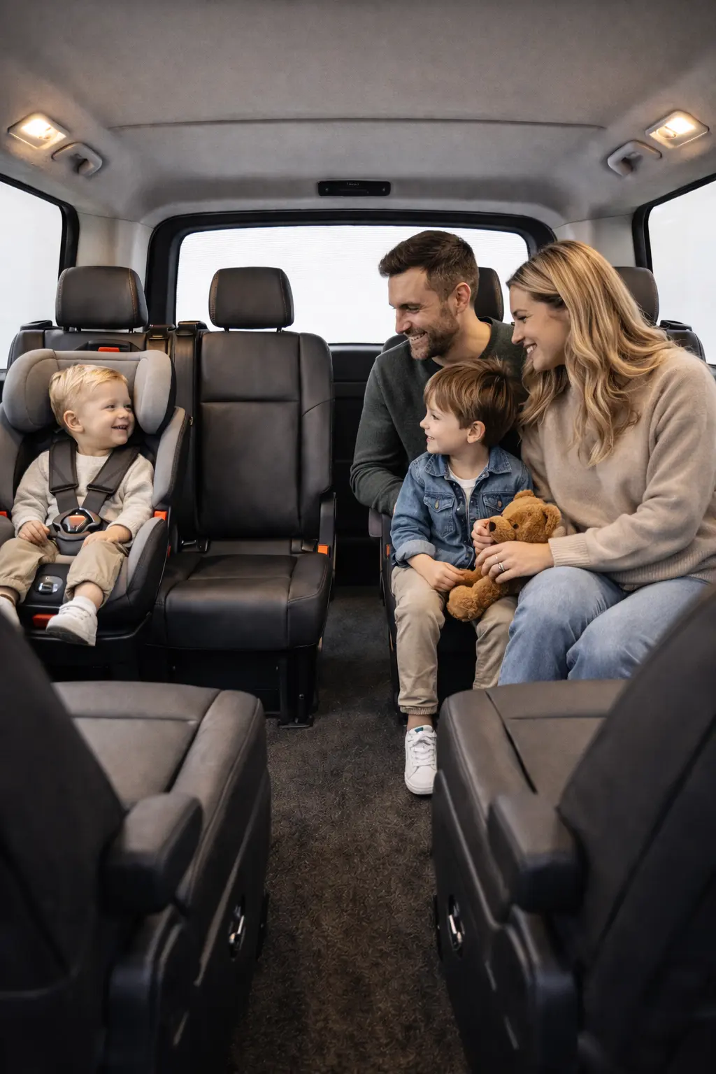 Private airport transfer in Rome with child seat for families